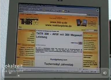 Die Unterschriftensammlung der BI Hamm für eine Krebsstudie am THTR - 20.12.2007