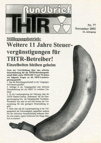 THTR Rundbrief Nr. 77 vom November 2002