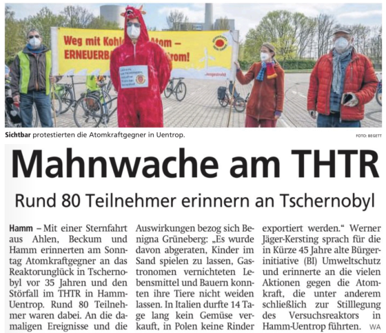 25.04.2021 - Tschernobyl-Jahrestag am THTR