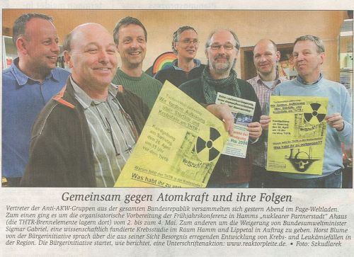 Westfälischer Anzeiger - Vorbereitungstreffen zu Ahaus 04-2008