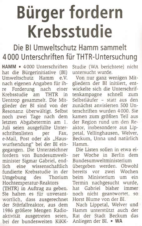 Westfälischer Anzeiger - 1. Seite Lokales vom 05.07.2008